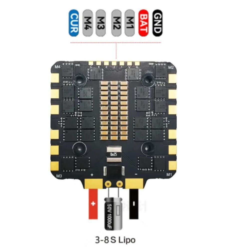Купити Стек Flytek FT F722X8 Pro + ESC 4-в-1 80A 3-8S (FT-BLS80A-4IN1 ...