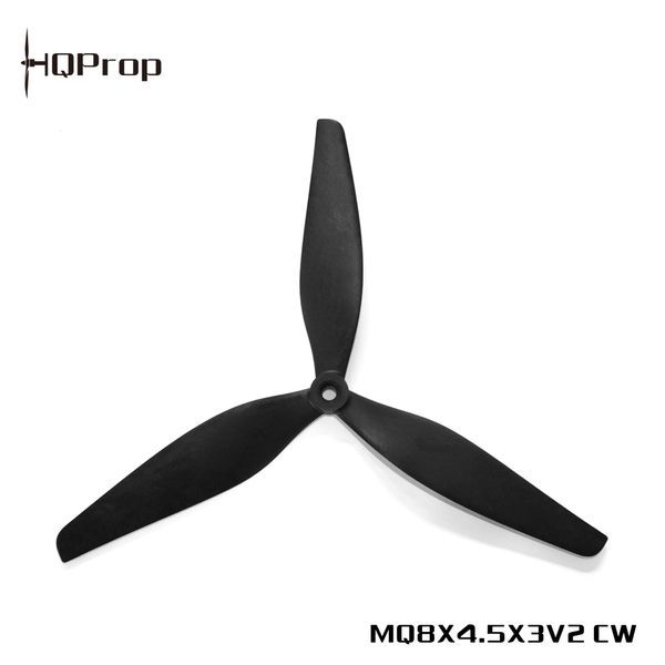 Пропеллеры 8X4.5X3V2 MQ HQProp (2CW+2CCW) Нейлон HQ MacroQuad Prop 8х4.5х3 V2 к дрону квадрокоптеру 2+2шт MQ8X4.5X3V2 фото