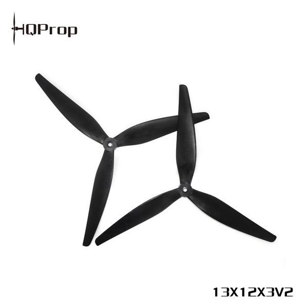 Пропелери 13X12X3 HQProp X-Class Prop (1CW+1CCW) Нейлон HQ Prop 13х12х3 до дрону квадрокоптера 1+1шт 13X12X3 фото