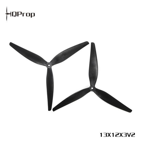 Пропелери 13X12X3 HQProp X-Class Prop (1CW+1CCW) Нейлон HQ Prop 13х12х3 до дрону квадрокоптера 1+1шт 13X12X3 фото